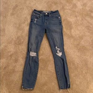 Lovers + Friends Distressed Skinny Jeans